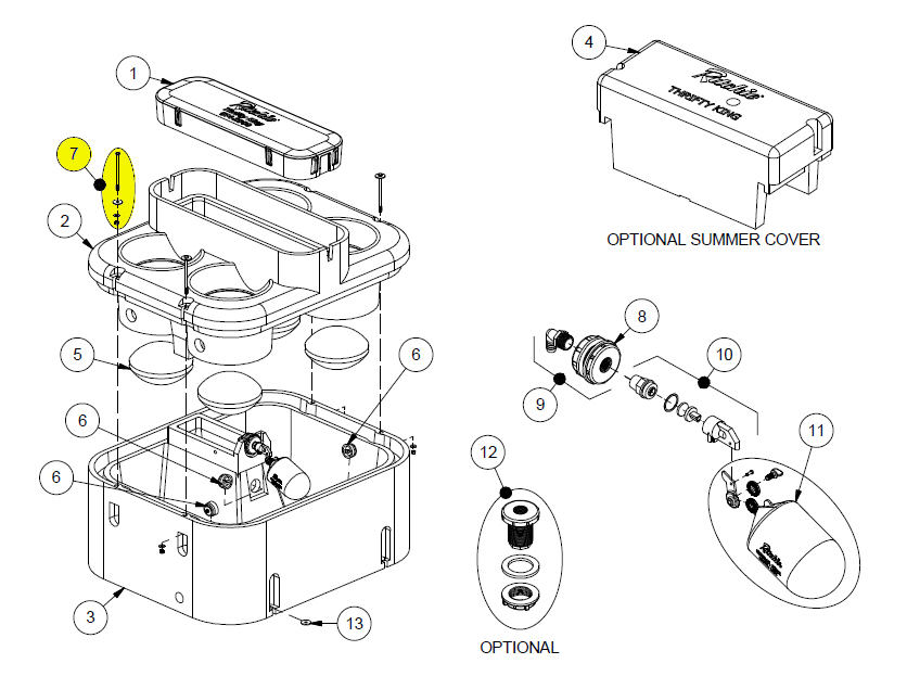 Ritchie Waterer Replacement Parts