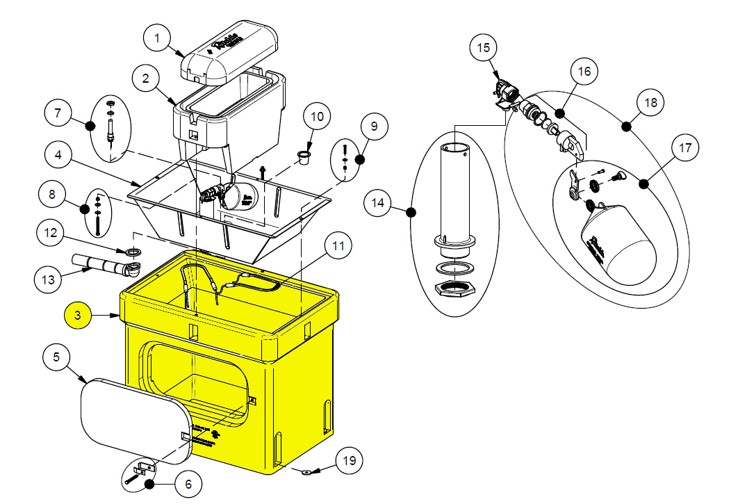 Livestock Water Fountain Product Parts Ritchie Part 18272 Ritchie